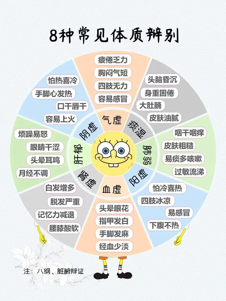 气虚还是血虚？图片解读八种常见体质